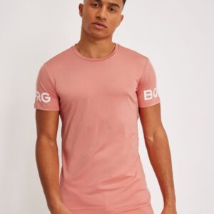 Performance Athletic T-Shirt & Shorts Set (Peach)